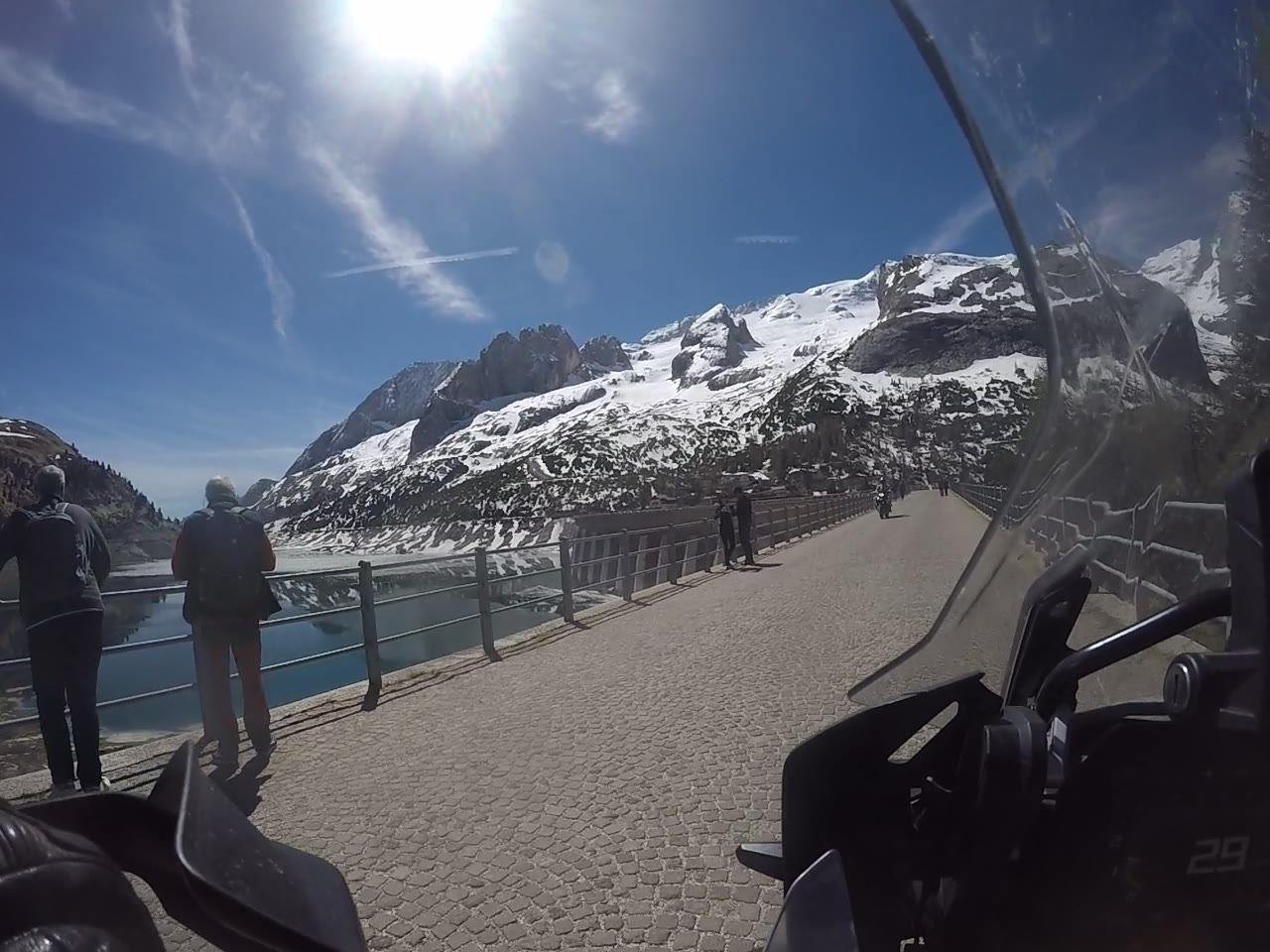 Fedaiapass vom Motorrad aus